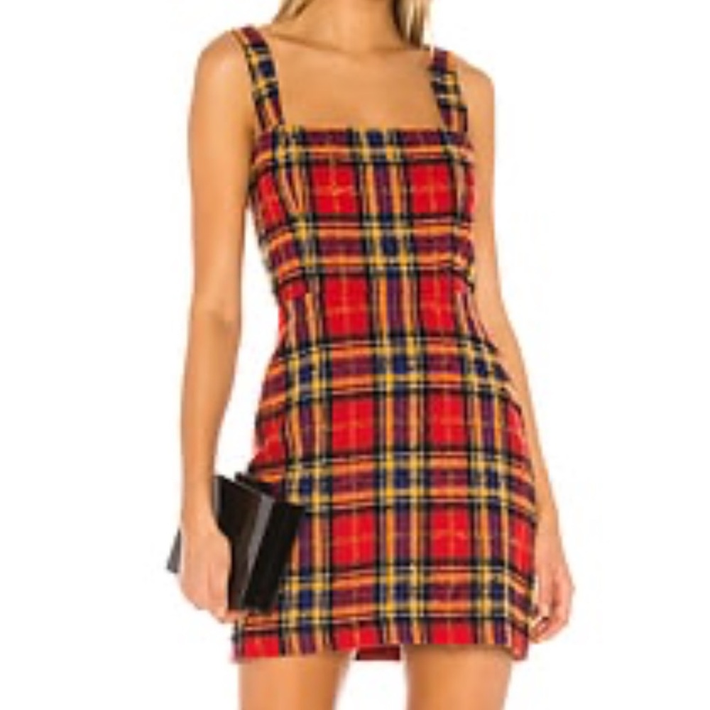 AMANDA UPRICHARD pre-loved makenna dress in scotch plaid